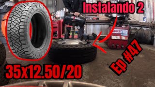 Instalando 2 35” nitto ridge grappler // installing 2 nitto ridge grapplers/ Llantero ep #47 #shorts