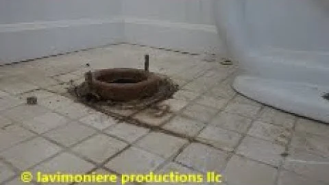 toilet leaking down below when flushed