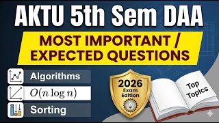 DAA Most Important Questions | AKTU B.Tech 5th Sem | Guaranteed Exam Topics 🔥