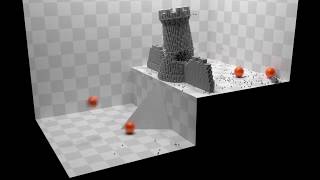 molecular castle movie in Blender 3D