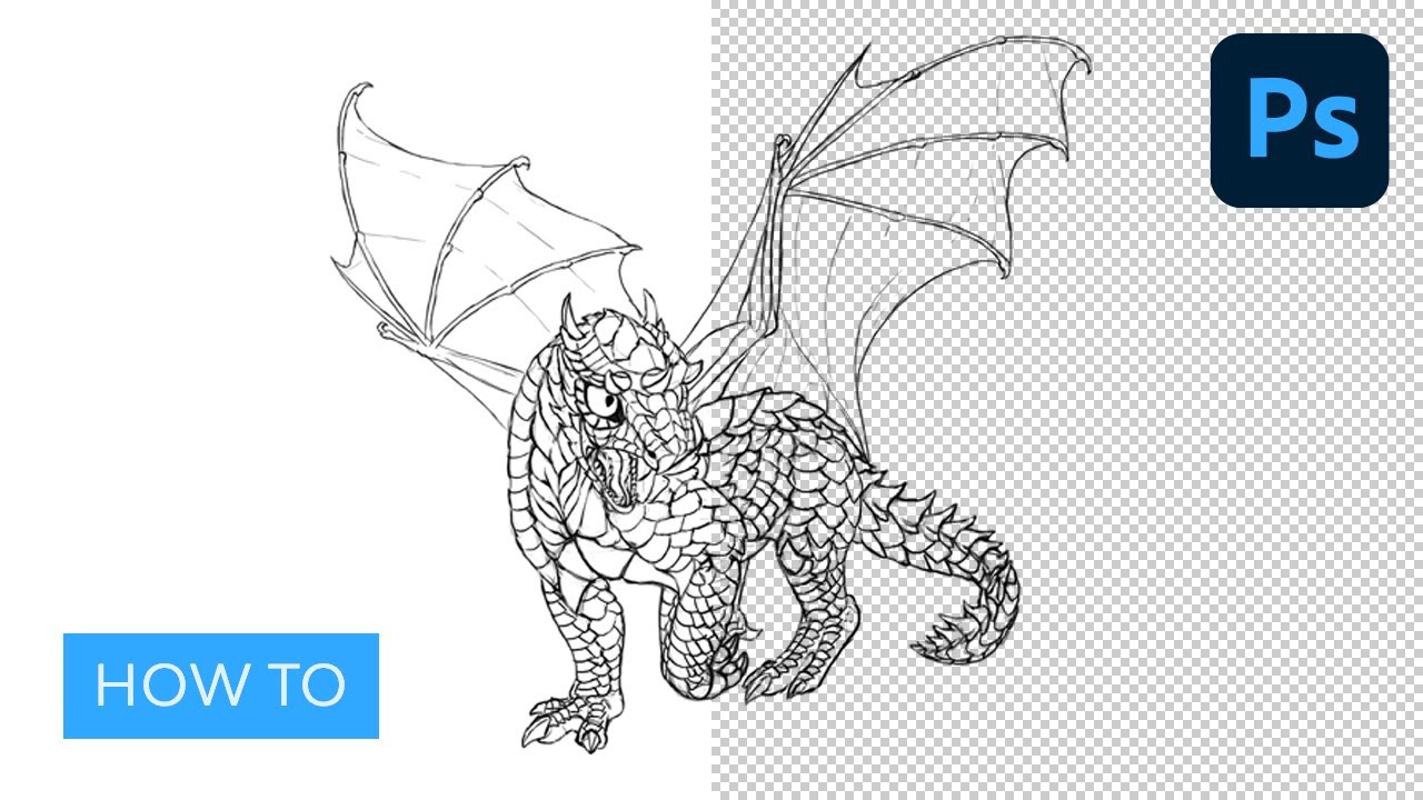 Learn To Remove the White Background From Line Art in Photoshop