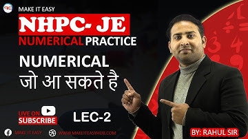 NHPC JE 2022 Numerical Session | Mechanical All Subject Numerical | NHPC Preparation 2022