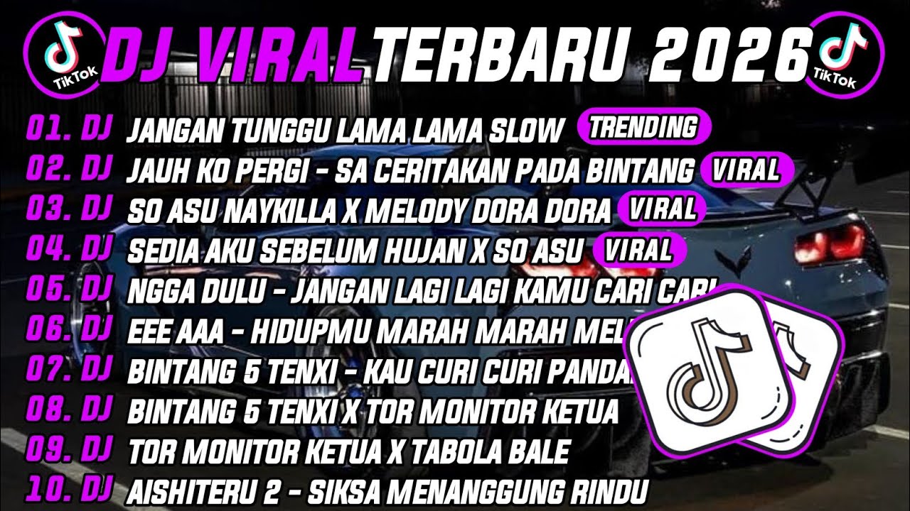 DJ TIKTOK TERBARU 2026 | DJ JANGAN TUNGGU LAMA LAMA 🎵 DJ JAUH KO PERGI - SA CERITAKAN PADA BINTANG 🔥