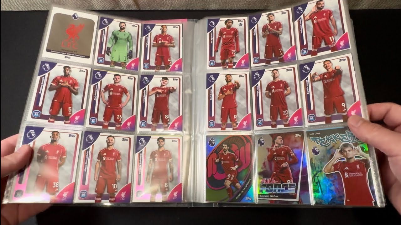 Обновление папки Topps Premier League 25/26 (осталось 4 карточки!)