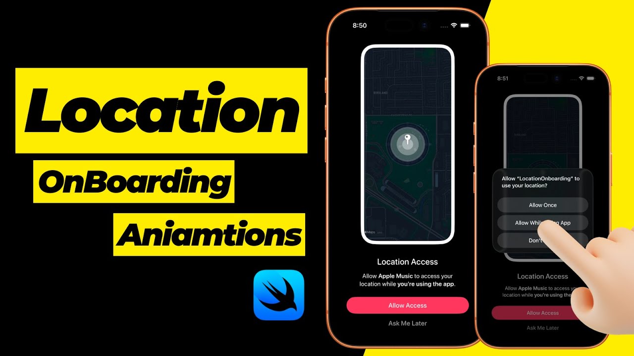 Location OnBoarding Animation Using SwiftUI | iOS 17+