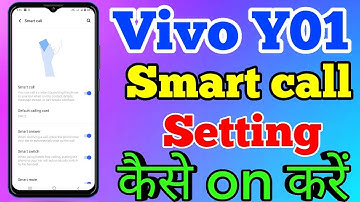 Vivo Y01 Smart Call Setting Kaise On Kare // How To Enable Smart Call Setting On Vivo Y01