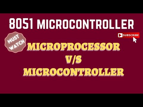 [Lec 2] Microprocessor vs Microcontroller | 8051