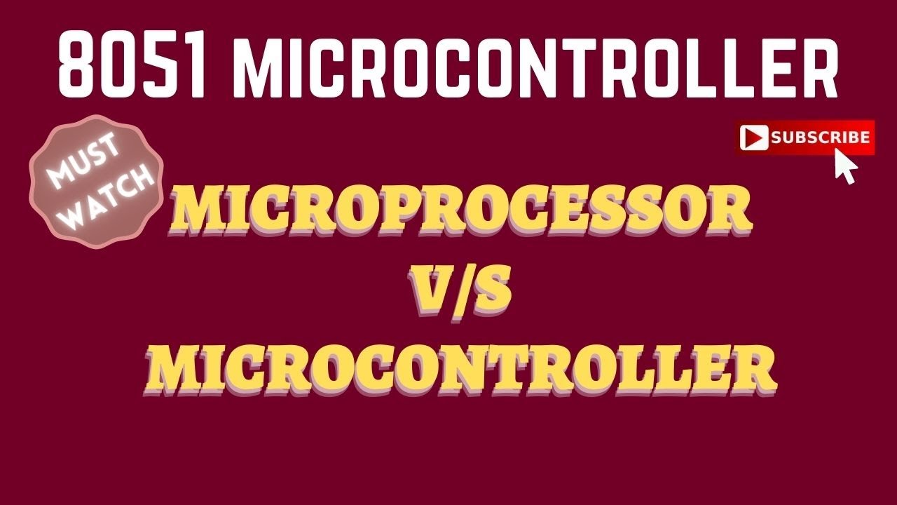 [Lec 2] Microprocessor vs Microcontroller | 8051 - YouTube