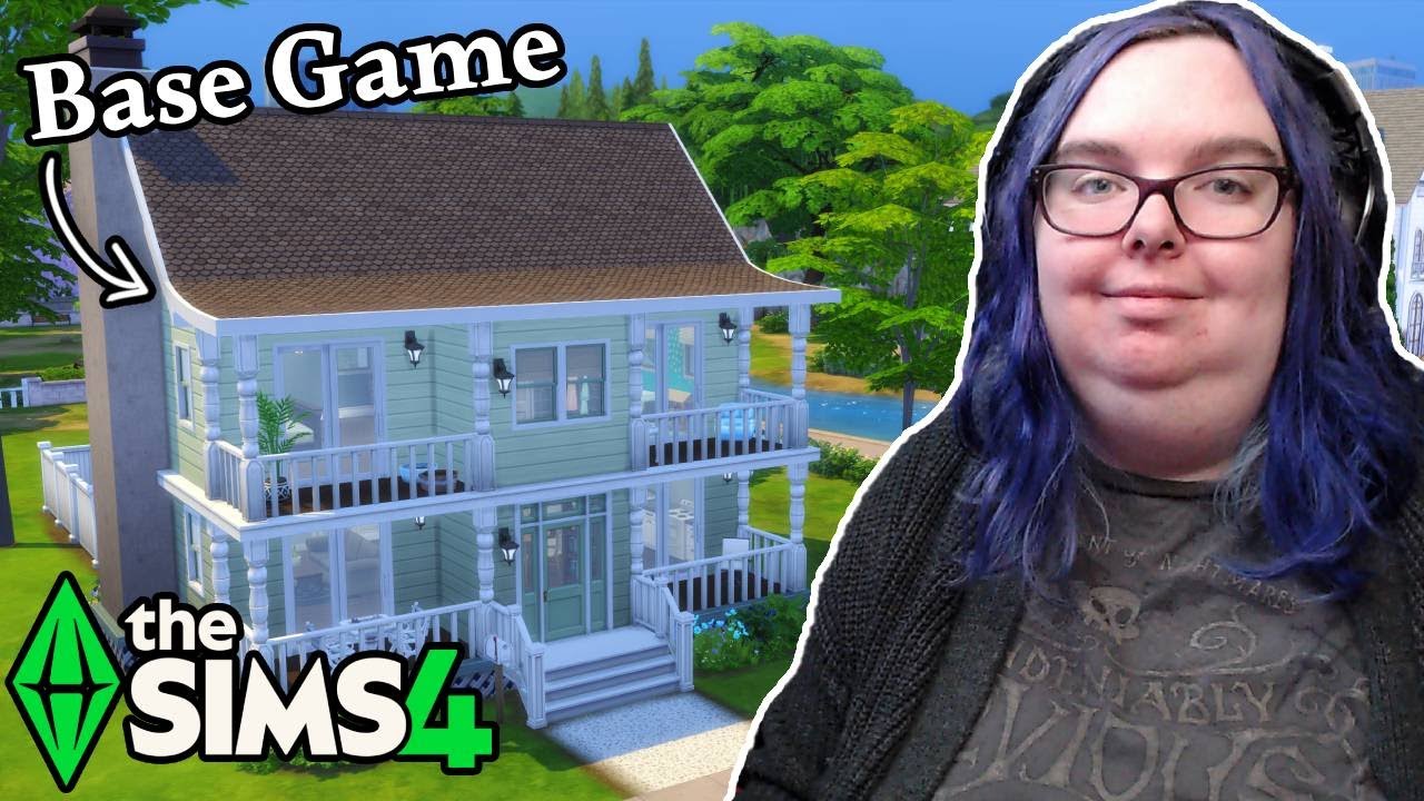 I Built a House Using ONLY Base Game in The Sims 4 - YouTube