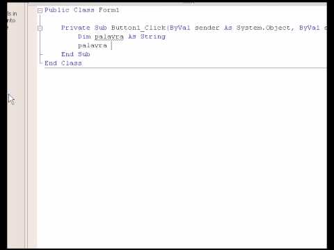 VIDEO AULA SIMPLES DE VISUAL BASIC-bY : ZEKI