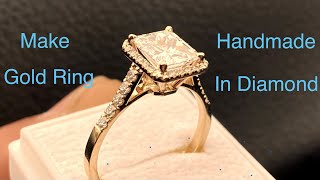 MAKE GOLD RING IN DIAMONDS