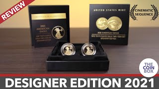2021 American Eagle 1/10 Ounce Gold 2 Coin Set - Designer Edition
