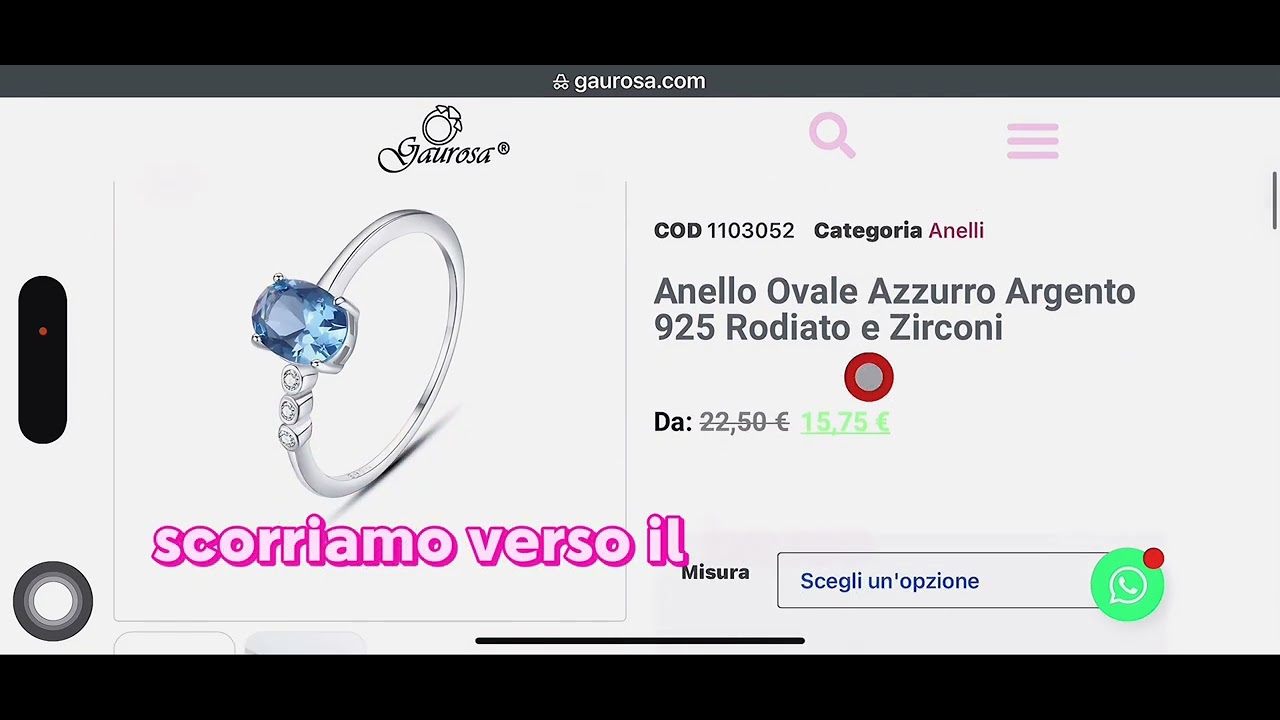 Acquistare un anello nel nostro Shop Online 👉 www.gaurosa.com