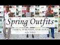 9 spring outfits using 6 items of clothing  fashion over 40