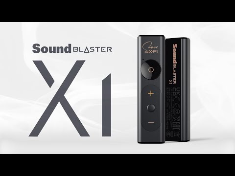 Sound Blaster X1 - Hi-res USB DAC and Headphone Amplifier with Super X-Fi®