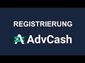 AdvCash Registrierung - Deutsch