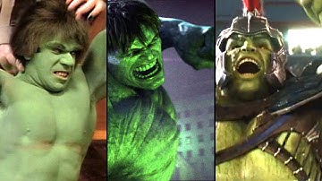 Evolution of HULK smashing & fighting | 1977-2019