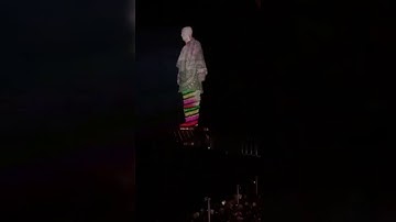 Statue of Unity laser show night view | the world tallest statue| kevadiya | narendra modi