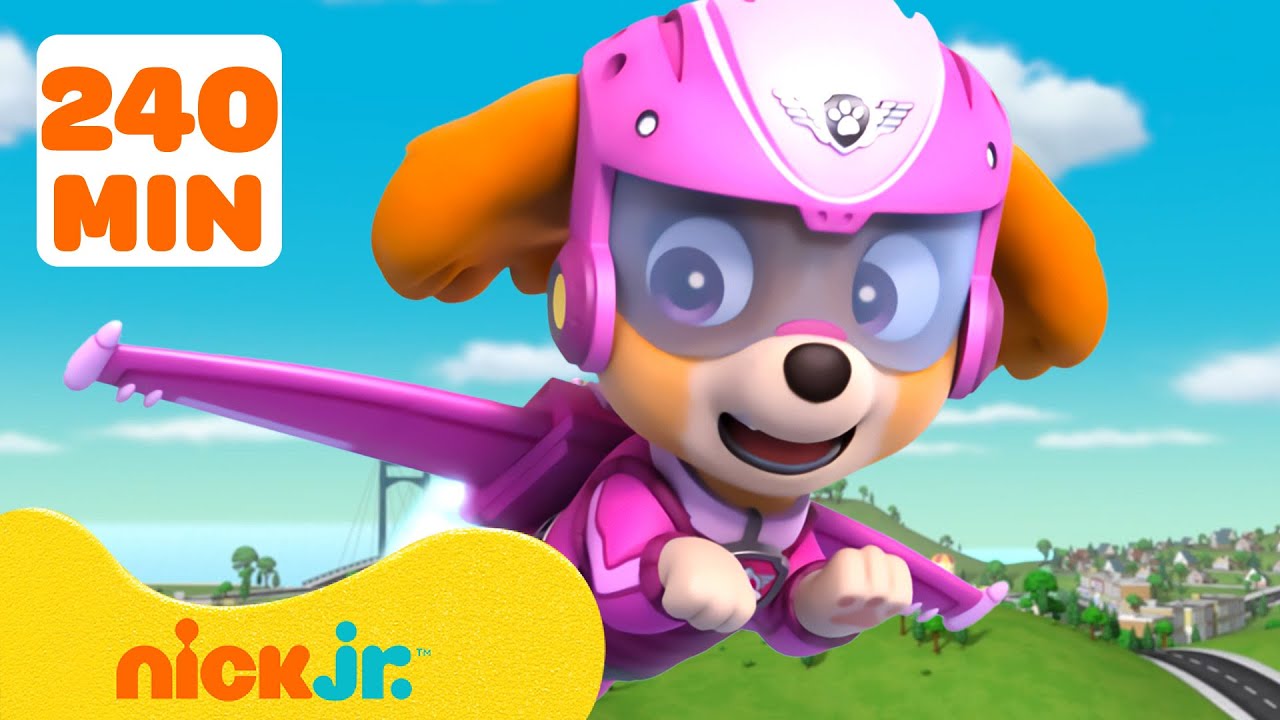 Best of PAW Patrol Skye Marathon! 🐶🩷 w/ Ryder | 4 Hours | Nick Jr.
