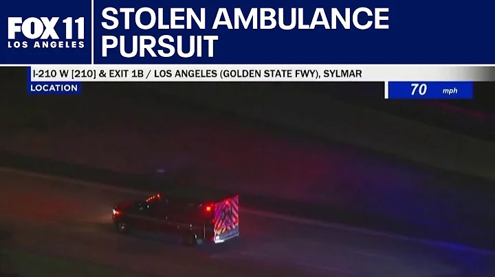 Stolen ambulance pursuit in LA