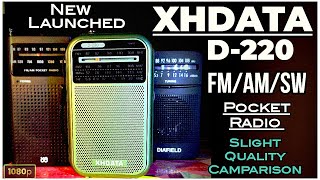XHDATA D-220 FM/AM/SW नया पॉकेट रेडियो!! launched!!#hindi