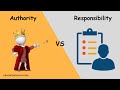 Authority vs responsibility  difference between authority and responsibility