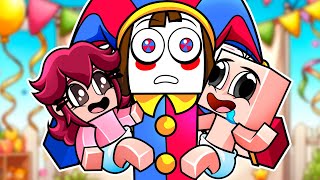 ¡ADOPTADO por POMNI en Minecraft! 😱 BEBÉ NOOB y NOOBSI Adoptados Digital Circus