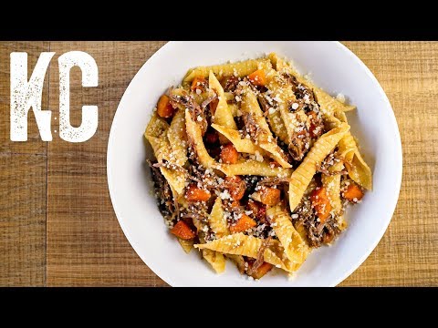 GARGANELLI PASTA | with Braised Lamb and Pumpkin