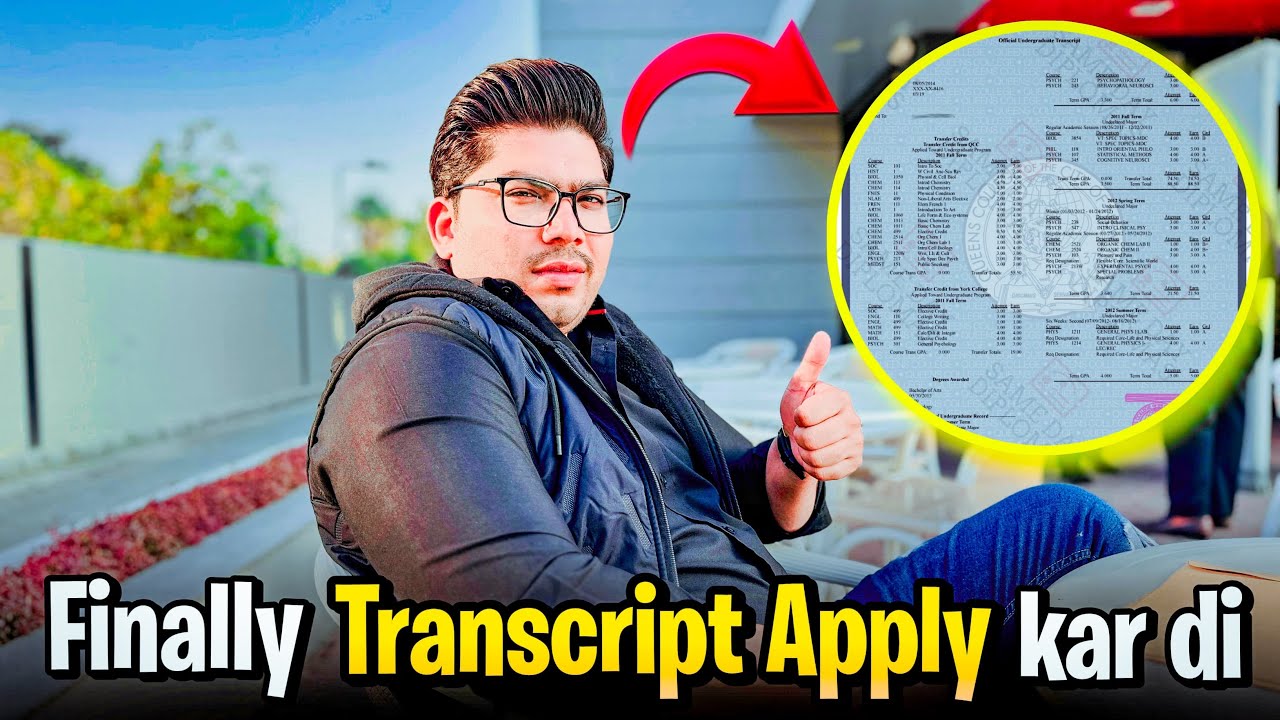Finally Univerty Gaye Transcript Apply Karny | Mufta Laga liya University main