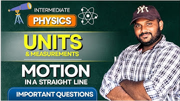 Inter 1st year Physics chapter 1&2  Important questions//2025-26 // @backlogsbabai1797 // Manoj //