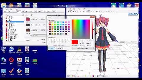How to Recolor an MMD model by using PMDEditor (for newcomers)