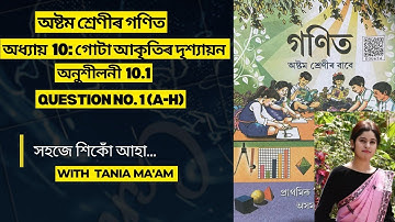 Class 8 Mathematics chapter 10॥অষ্টম শ্ৰেনীৰ গনিত ॥ গোটা আকৃতিৰ দৃশ্যায়ন॥ অনুশীলনী 10.1
