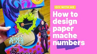 DIY Decorating Paper Mache Letters