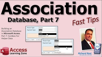 Microsoft Access Association Database, deel 7: keuzelijsten voor hulpgegevens