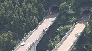 東海北陸道でトンネル火災  トラックから、岐阜・美濃