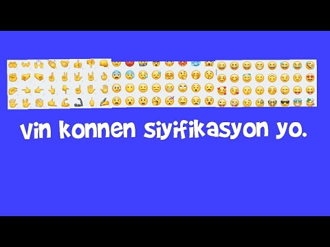 ou ta renmen konnen siyifikasyon 😊😉😎😍🤗🙂😘😋😝🤑😭🤯👴🧓👦🤘☝️🖕✋👉emoji WhatsApp yo ebyen klike sou videyo sa a.