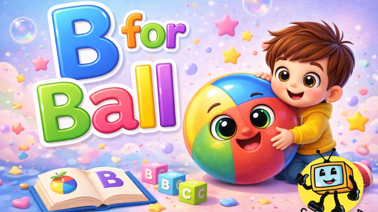 B for Ball | ABC Learning for Kids & Toddlers | ABC Phonics Song ...