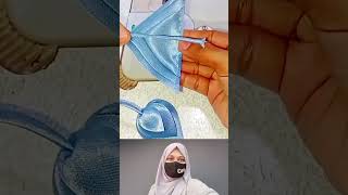 কাপড়ের টুকরো দিয়ে চমৎকার টার্সেল ডিজাইন #tipsntricks #shorts #hacks #stitck