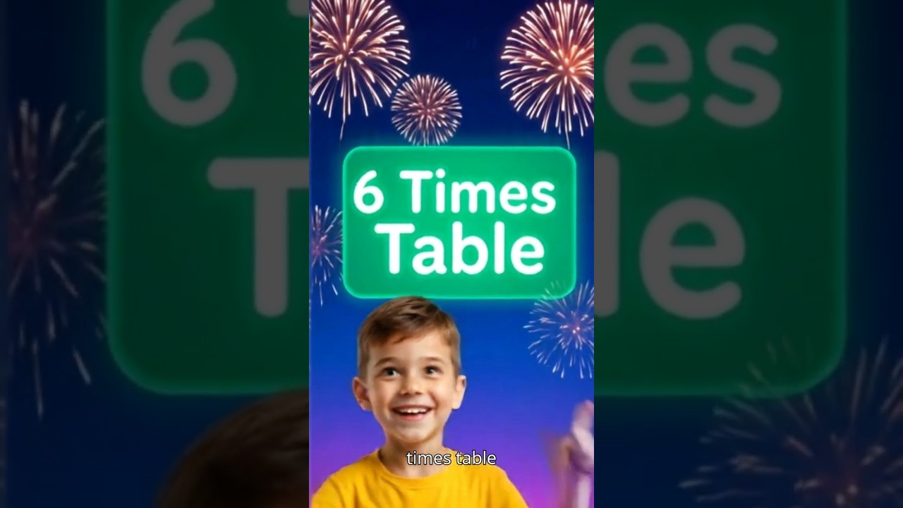 Learn 6 Times Table  | Easy Multiplication with 3D Colorful Numbers |Multiplication Table 6|