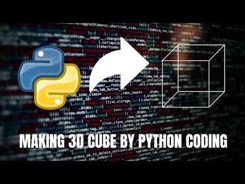 How to make a 3D cube by python programming