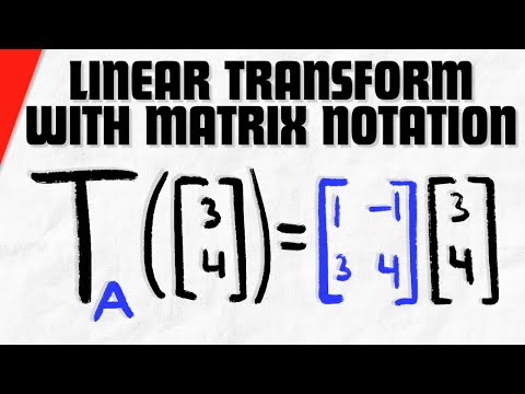 Linear Transformation of a Vector in Matrix Notation | Linear Algebra Exercises