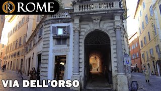 Rome guided tour ➧ Via dell&#39;Orso [4K Ultra HD]