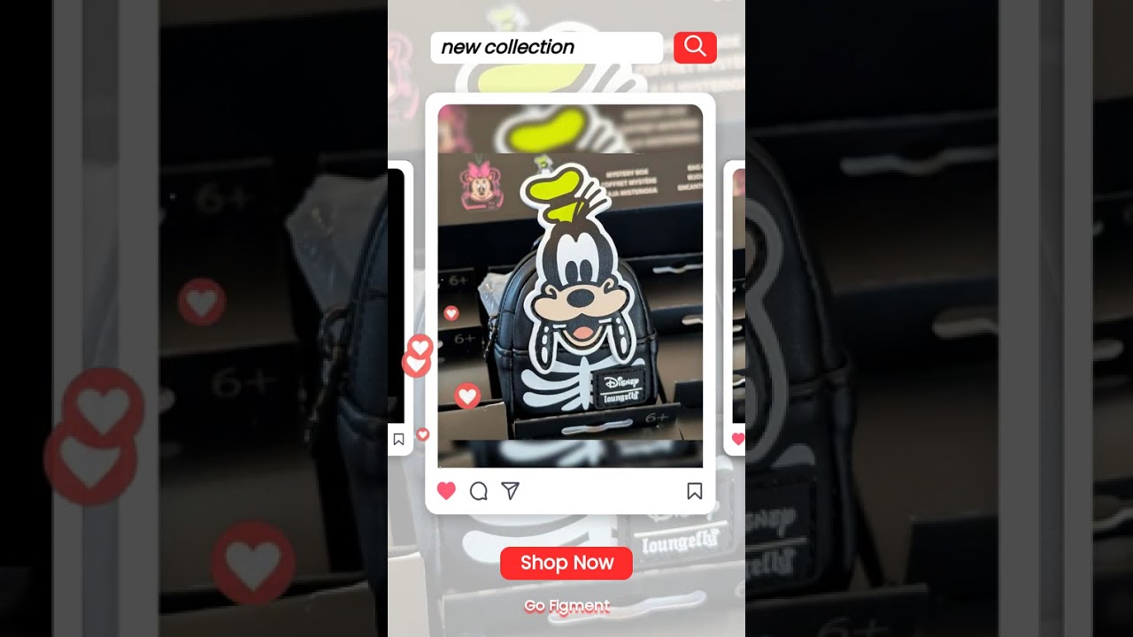 Disney Loungefly Skeleton Goofy Mini-Backpack Bag Charm 4"