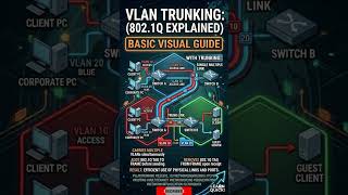 VLAN Trunking Explained: How to Carry Multiple VLANs on a Single Link #networkengineer