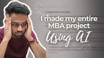 Making MBA Project Using AI in 20 Minutes | Graduation & Post Graduation Projects Work Using AI