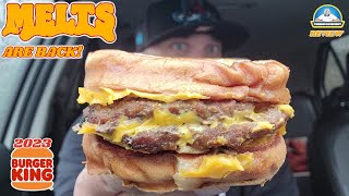 Burger King® MELTS Are BACK! 🍔👑🧀 | Classic Melt Review! | theendorsement