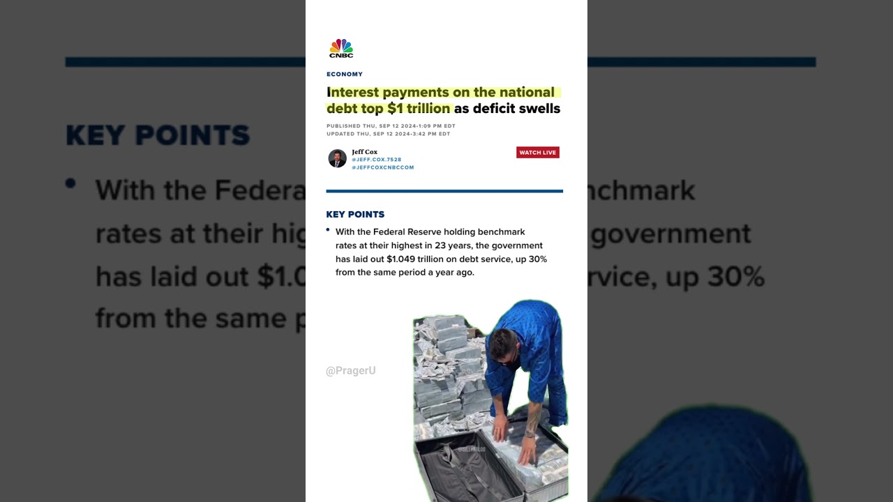 Interest Payments on National Debt Top 1 TRILLION Dollars