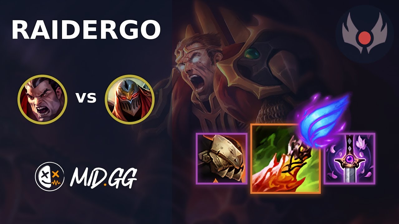 MID.GG: [ RaiderGO ] Darius JUNGLE vs Zed | EUW GRANDMASTER | LOL ...