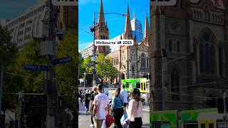 Sounds of Melbourne, Flinders Street and Swanston Street #walkthrough #cityview