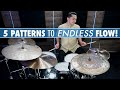 5 Pattern CHOP Builder Workout- Flow Around the Kit! Drum Lesson